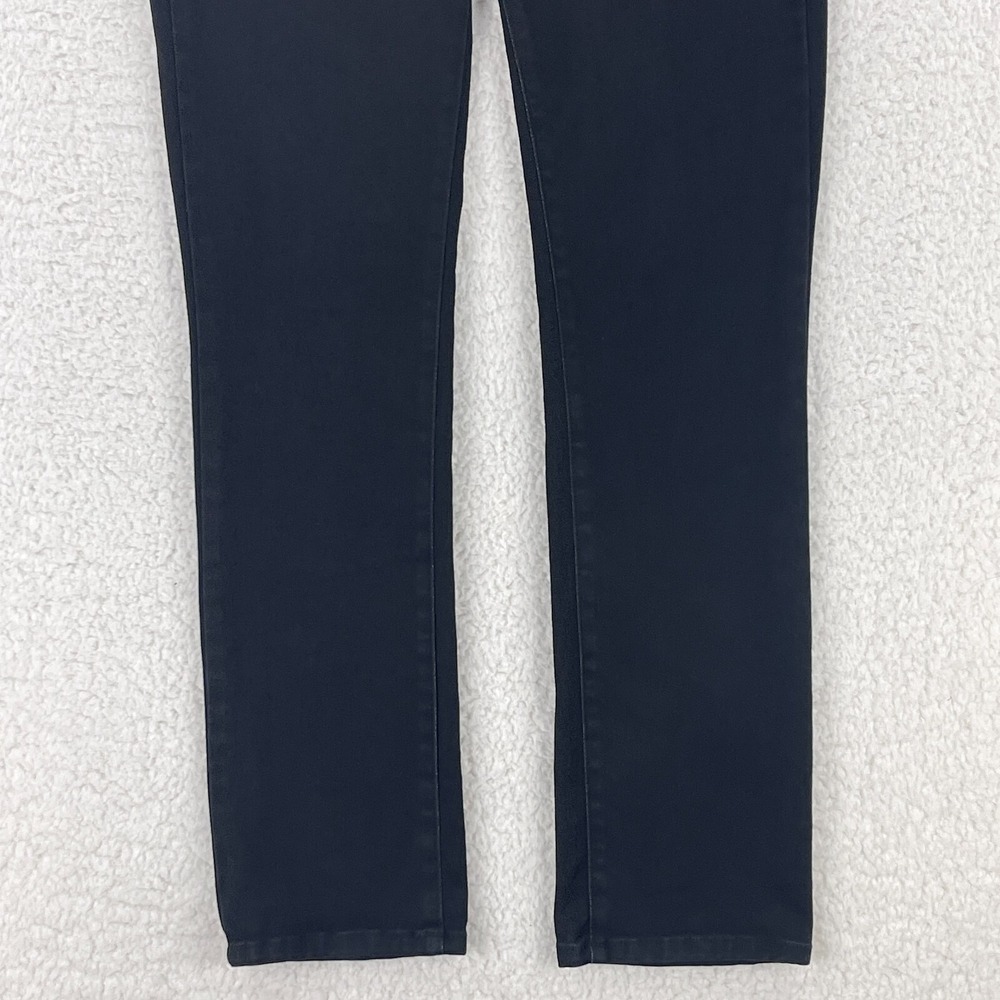 NYDJ Jeans Womens Size 4 Black Denim Straight Legging Stretch Mid-Rise Casual‎ - Picture 3 of 16